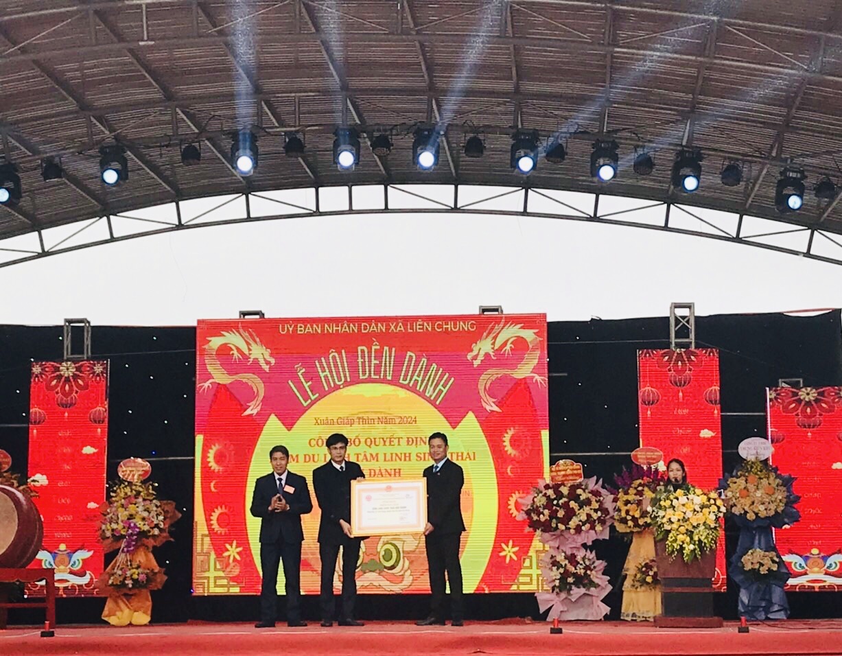 Lễ hội đền Dành năm 2024 và công bố quyết định điểm du lịch tâm linh sinh thái núi Dành