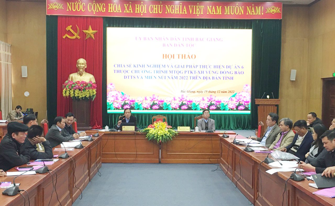 Hội thảo chia sẻ kinh nghiệm thực hiện Dự án 6: Bảo tồn, phát huy giá trị văn hóa truyền thống tốt đẹp của các dân tộc thiểu số gắn với phát triển du lịch
