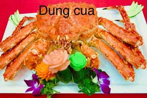 Cua Hoàng đế hấp nguyên con