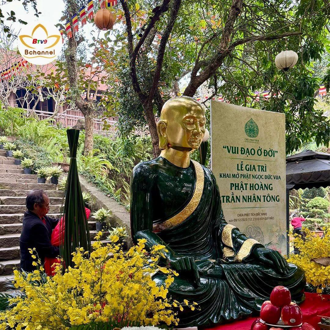 Lễ khai mở nhãn tượng phật Hoàng Trần Nhân Tông tại điểm di tích Quốc gia đặc biệt chùa Phật Tích