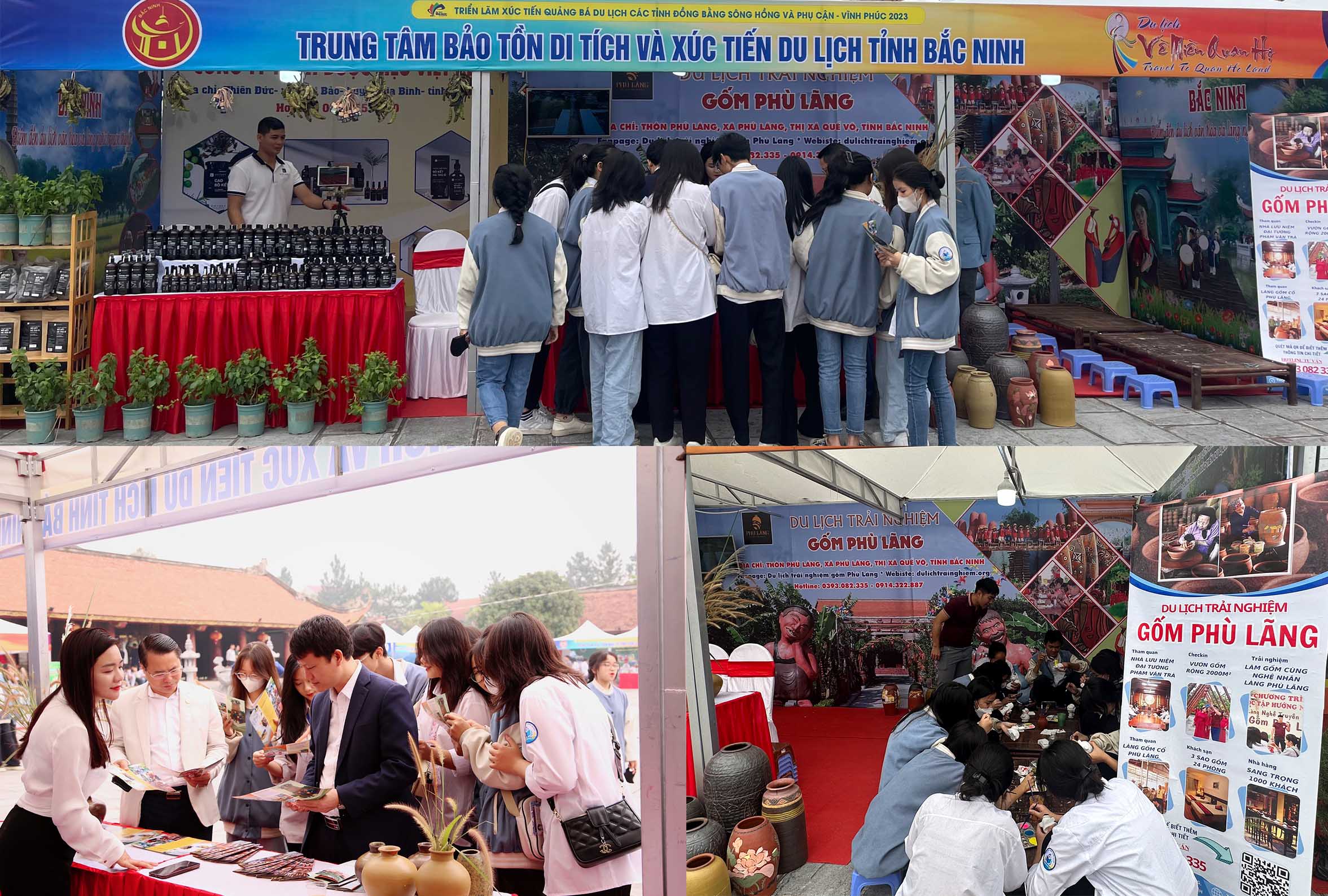 Bắc Ninh tích cực tham gia hoạt động Triển lãm xúc tiến quảng bá du lịch các tỉnh Đồng bằng sông Hồng và phụ cận - Vĩnh Phúc 2023