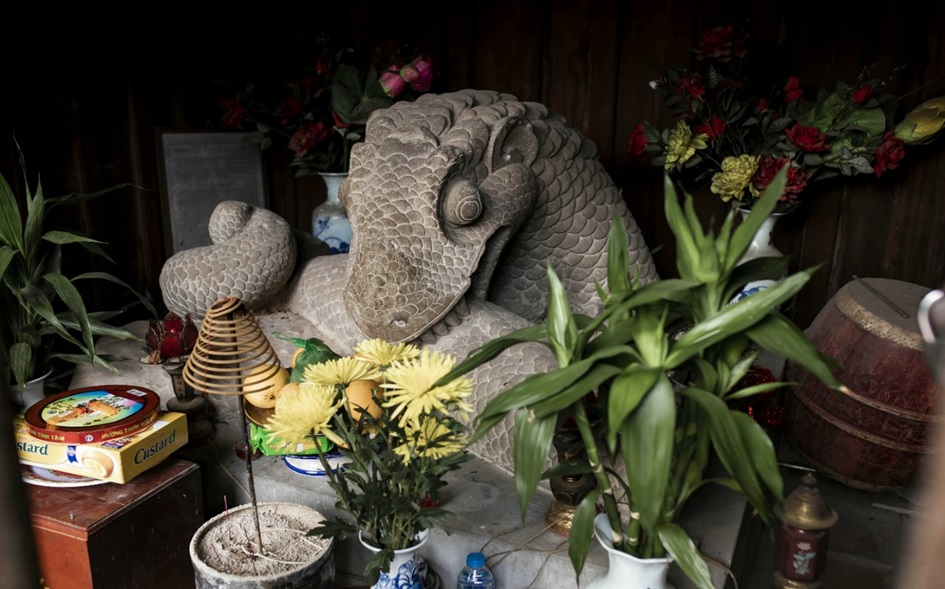 Bảo vật quốc gia – Tượng Rồng đá đền thờ Lê Văn Thịnh