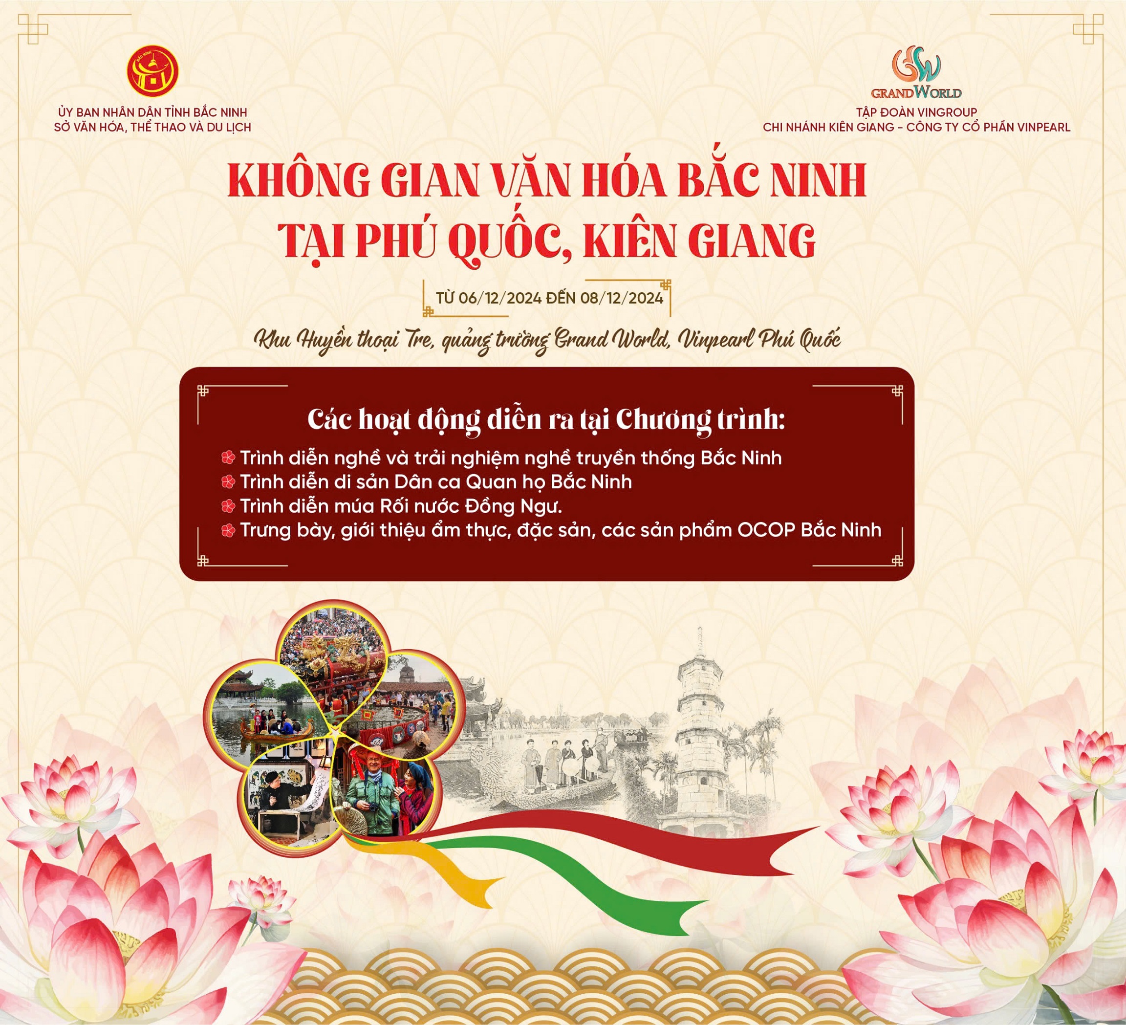 Chương trình "Không gian Văn hóa Bắc Ninh tại Phú Quốc, Kiên Giang" đã sẵn sàng.