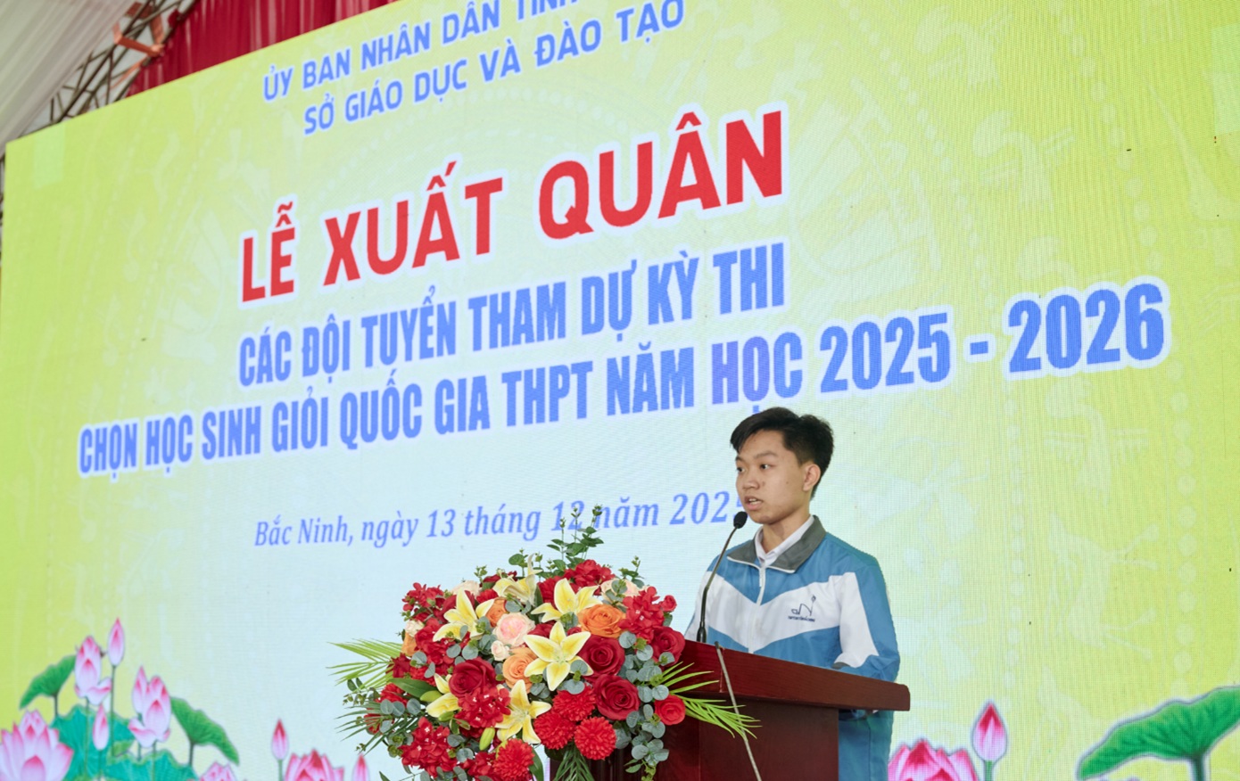 Lễ dâng hương và lễ xuất quân các đội tuyển tham dự kỳ thi chọn học sinh giỏi quốc gia THPT năm học 2025-2026